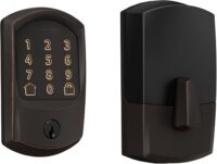 SCHLAGE BE489WB GRW 716 Encode WiFi Deadbolt Smart Lock, Keyless Entry Touchscreen Door Lock with Greenwich Trim, Aged Bronze