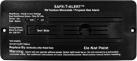 Safe T Alert - Dual LP/CO Alarm - Flush Mount Black - 35-742-BL
