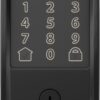 Schlage Encode Smart WiFi Deadbolt Lock for Front Door - Keyless Entry with App or Touchscreen - Works with Alexa, Hey Google, & Airbnb - Create Codes for Guests - Matte Black