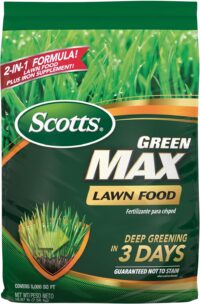 Scotts Green Max Lawn Food - Lawn Fertilizer for Grass Plus Iron Supplement, 5,000 sq. ft., 16.67 lbs.