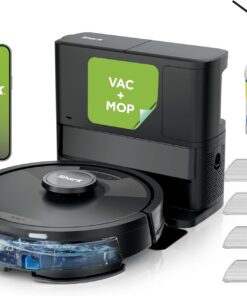 Shark Matrix Plus Robot Vacuum and Mop, Sonic Mopping, Home Mapping, Clean Edge, for Pet Hair, for Carpets and Hard Floor, UR2650WS
