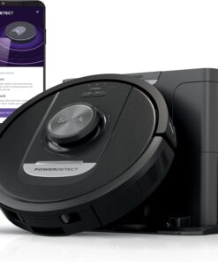 Shark PowerDetect Self-Empty Robot Vacuum with NeverStuck Technology, Auto Deep-Clean Carpets & Hardfloors, 30 Day Capacity HEPA Bagless Base, for Pet Hair, WiFi Black, AV2820S