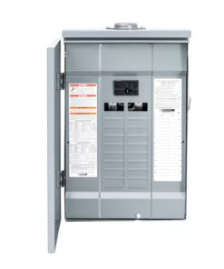 Square D Homeline 100 -Amp 20 -Spaces 40 -Circuit Outdoor Main Breaker Plug-On Neutral Load Center
