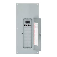 Square D Homeline 100 -Amp 30 -Spaces 60 -Circuit Indoor Main Breaker Plug-On Neutral Load Center