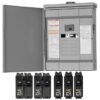 Square D Homeline 125 -Amp 12 -Spaces 24 -Circuit Outdoor Main Breaker Plug-On Neutral Load Center (Value Pack)
