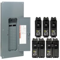 Square D Homeline 150 -Amp 30 -Spaces 60 -Circuit Indoor Main Breaker Plug-On Neutral Load Center (Value Pack)