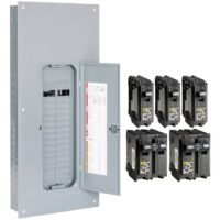 Square D Homeline 225 -Amp 30 -Spaces 60 -Circuit Indoor Convertible Main Lug Plug-On Neutral Load Center (Value Pack)