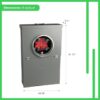 Square D Homeline Ring Type Overhead 100 -Amp 10 -Spaces 20 -Circuit Outdoor Main Breaker Meter Combo Load Center (Value Pack) Square D Homeline Ring Type Overhead 100 -Amp 10 -Spaces 20 -Circuit Outdoor Main Breaker Meter Combo Load Center (Value Pack)