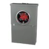 Square D Homeline Ring Type Overhead 100 -Amp 10 -Spaces 20 -Circuit Outdoor Main Breaker Meter Combo Load Center (Value Pack)
