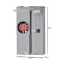 Square D Homeline Ring Type Overhead/Underground 100 -Amp 16 -Spaces 24 -Circuit Outdoor Main Breaker Meter Combo Load Center Square D Homeline Ring Type Overhead/Underground 100 -Amp 16 -Spaces 24 -Circuit Outdoor Main Breaker Meter Combo Load Center