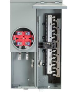 Square D Homeline Ring Type Overhead/Underground 100 -Amp 16 -Spaces 24 -Circuit Outdoor Main Breaker Meter Combo Load Center