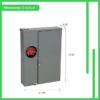 Square D Homeline Ring Type Overhead/Underground 200 -Amp 8 -Spaces 16 -Circuit Outdoor Main Breaker Meter Combo Plug-On Neutral Load Center Square D Homeline Ring Type Overhead/Underground 200 -Amp 8 -Spaces 16 -Circuit Outdoor Main Breaker Meter Combo Plug-On Neutral Load Center