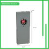 Square D Homeline Ringless Overhead/Underground 200 -Amp 8 -Spaces 16 -Circuit Outdoor Main Breaker Meter Combo Load Center Square D Homeline Ringless Overhead/Underground 200 -Amp 8 -Spaces 16 -Circuit Outdoor Main Breaker Meter Combo Load Center