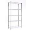 Style Selections 36-in W x 16-in D x 72-in H 5 -Tier Chrome Metal Wire Utility Shelving Unit