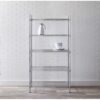 Style Selections 36-in W x 16-in D x 72-in H 5 -Tier Chrome Metal Wire Utility Shelving Unit