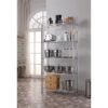 Style Selections 36-in W x 16-in D x 72-in H 5 -Tier Chrome Metal Wire Utility Shelving Unit