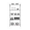Style Selections 36-in W x 16-in D x 72-in H 5 -Tier Chrome Metal Wire Utility Shelving Unit