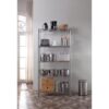 Style Selections 36-in W x 16-in D x 72-in H 5 -Tier Chrome Metal Wire Utility Shelving Unit