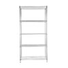 Style Selections 36-in W x 16-in D x 72-in H 5 -Tier Chrome Metal Wire Utility Shelving Unit