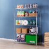 Style Selections 47.7-in W x 18-in D x 72-in H 5 -Tier Chrome Metal Wire Utility Shelving Unit Style Selections 47.7-in W x 18-in D x 72-in H 5 -Tier Chrome Metal Wire Utility Shelving Unit