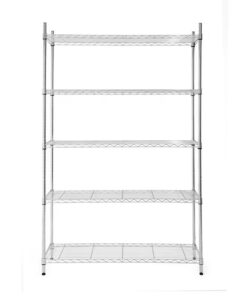 Style Selections 47.7-in W x 18-in D x 72-in H 5 -Tier Chrome Metal Wire Utility Shelving Unit