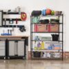 Style Selections 47.7-in W x 18-in D x 72-in H 6 -Tier Heavy Duty Black Metal Wire Utility Shelving Unit Style Selections 47.7-in W x 18-in D x 72-in H 6 -Tier Heavy Duty Black Metal Wire Utility Shelving Unit