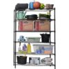 Style Selections 47.7-in W x 18-in D x 72-in H 6 -Tier Heavy Duty Black Metal Wire Utility Shelving Unit Style Selections 47.7-in W x 18-in D x 72-in H 6 -Tier Heavy Duty Black Metal Wire Utility Shelving Unit