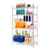 Style Selections 47.7-in W x 18-in D x 72-in H 6 -Tier Heavy Duty Chrome Metal Wire Utility Shelving Unit Style Selections 47.7-in W x 18-in D x 72-in H 6 -Tier Heavy Duty Chrome Metal Wire Utility Shelving Unit