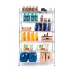 Style Selections 47.7-in W x 18-in D x 72-in H 6 -Tier Heavy Duty Chrome Metal Wire Utility Shelving Unit Style Selections 47.7-in W x 18-in D x 72-in H 6 -Tier Heavy Duty Chrome Metal Wire Utility Shelving Unit