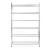 Style Selections 47.7-in W x 18-in D x 72-in H 6 -Tier Heavy Duty Chrome Metal Wire Utility Shelving Unit