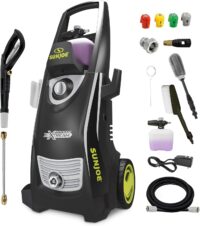 Sun Joe SPX3000-XT1 XTREAM 2,500 PSI Pressure Washer with 14.9A Motor, Includes 4 Quick-Connect Nozzles, High-Pressure Hose, Garden Hose Adapter, and 35-Foot Power Cord