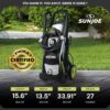 Sun Joe SPX3000-XT1 XTREAM 2,500 PSI Pressure Washer with 14.9A Motor, Includes 4 Quick-Connect Nozzles, High-Pressure Hose, Garden Hose Adapter, and 35-Foot Power Cord Sun Joe SPX3000-XT1 XTREAM 2,500 PSI Pressure Washer with 14.9A Motor, Includes 4 Quick-Connect Nozzles, High-Pressure Hose, Garden Hose Adapter, and 35-Foot Power Cord