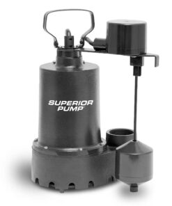 Superior Pump 92341 Sump 1/3-HP 120-Volt Cast Iron Submersible Sump Pump
