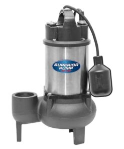 Superior Pump 93781 1 2-HP 120 -Volt 140-Gallon Stainless steel Sewage sump pump