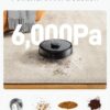 SwitchBot K11+ Robot Vacuum & Mop with Matter, 6000Pa Suction, 90-Day Hands-Free Self-Emptying, LDS Navigation, 3.6″ Ultra-Slim, Anti-Tangle for Pet Hair, Works with Alexa, Google Home, Apple Home, Black