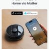 SwitchBot K11+ Robot Vacuum & Mop with Matter, 6000Pa Suction, 90-Day Hands-Free Self-Emptying, LDS Navigation, 3.6″ Ultra-Slim, Anti-Tangle for Pet Hair, Works with Alexa, Google Home, Apple Home, Black