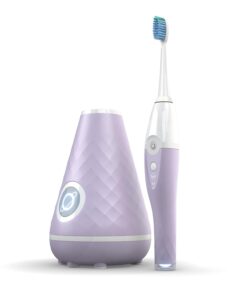 TAO Clean UV Sanitizing Sonic Toothbrush and Cleaning Station, Electric Toothbrush, Dual Speed Setting, Lilac Bliss