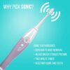 TAO Clean UV Sanitizing Sonic Toothbrush and Cleaning Station, Electric Toothbrush, Dual Speed Setting, Lilac Bliss