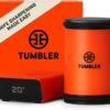 TUMBLER Pro Rolling Knife Sharpener™ - Knife Sharpening Made Easy - Knife Sharpening Kit with Removable Disc System - Include 4-Layer Diamond Sharpening Disc & EdgeBoost Ceramic Disc, Orange V2