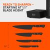 TUMBLER Pro Rolling Knife Sharpener™ - Knife Sharpening Made Easy - Rolling Knife Sharpening Kit with Removable Disc System - Includes 4-Layer Diamond Sharpening Disc & EdgeBoost Ceramic Disc (Black)
