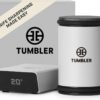 TUMBLER Pro Rolling Knife Sharpener™ - Knife Sharpening Made Easy - Rolling Knife Sharpening Kit with Removable Disc System - Includes 4-Layer Diamond Sharpening Disc & EdgeBoost Ceramic Disc (Grey)