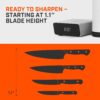 TUMBLER Pro Rolling Knife Sharpener™ - Knife Sharpening Made Easy - Rolling Knife Sharpening Kit with Removable Disc System - Includes 4-Layer Diamond Sharpening Disc & EdgeBoost Ceramic Disc (Grey)