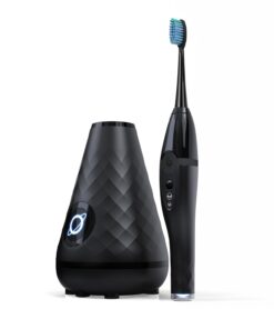 Tao Clean UV Sanitizing Sonic Toothbrush and Cleaning Station, Electric Toothbrush, Dual Speed Setting, Black