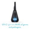 Tao Clean UV Sanitizing Sonic Toothbrush and Cleaning Station, Electric Toothbrush, Dual Speed Setting, Black