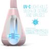 Tao Clean UV Sanitizing Sonic Toothbrush and Cleaning Station, Electric Toothbrush, Dual Speed Setting, Pink Blush