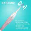 Tao Clean UV Sanitizing Sonic Toothbrush and Cleaning Station, Electric Toothbrush, Dual Speed Setting, Pink Blush