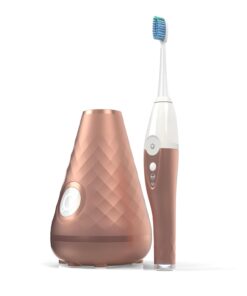 Tao Clean UV Sanitizing Sonic Toothbrush and Cleaning Station, Electric Toothbrush, Dual Speed Setting, Rose Gold