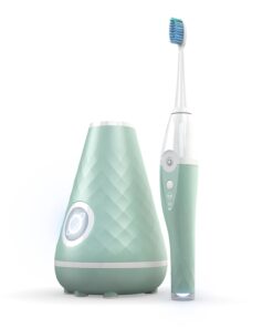 Tao Clean UV Sanitizing Sonic Toothbrush and Cleaning Station, Electric Toothbrush, Dual Speed Setting, Seaglass Green