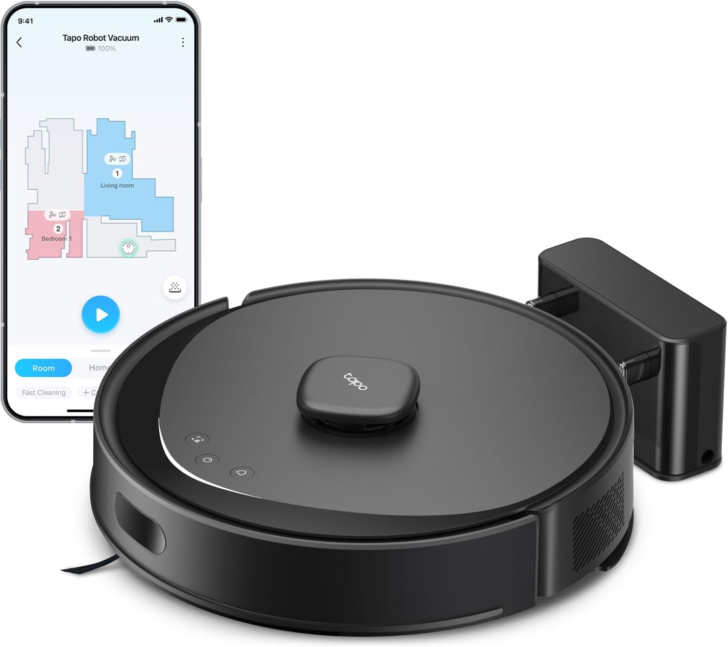 Tapo LiDAR Smart Navigation Robot Vacuum and Mop, 5300Pa Max, 97%+ Dust Pickup Rate, Customizable Cleaning, Self-Charging, Works w Alexa & Google Home, RV30 Max Tapo LiDAR Smart Navigation Robot Vacuum and Mop, 5300Pa Max, 97%+ Dust Pickup Rate, Customizable Cleaning, Self-Charging, Works w/Alexa & Google Home, RV30 Max