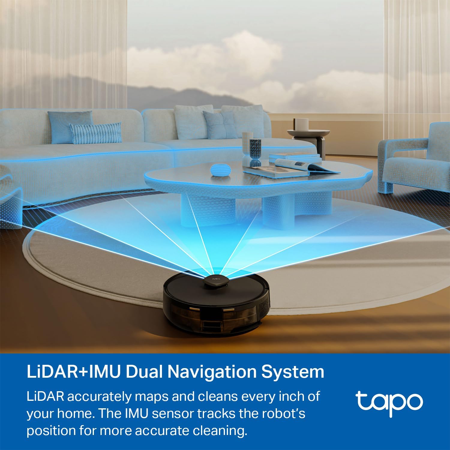 Tapo LiDAR Smart Navigation Robot Vacuum and Mop, 5300Pa Max, 97%+ Dust Pickup Rate, Customizable Cleaning, Self-Charging, Works w Alexa & Google Home, RV30 Max4 Tapo LiDAR Smart Navigation Robot Vacuum and Mop, 5300Pa Max, 97%+ Dust Pickup Rate, Customizable Cleaning, Self-Charging, Works w/Alexa & Google Home, RV30 Max